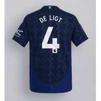 Echipament fotbal Manchester United Matthijs de Ligt #4 Tricou Deplasare 2024-25 maneca scurta